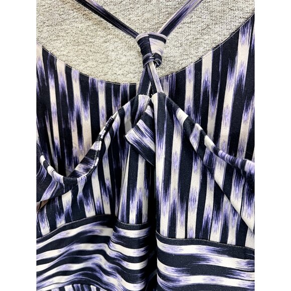 Eddie Bauer Womens Medium Maxi Dress Blue Space Dye Travex Aster Racerback - Picture 8 of 13